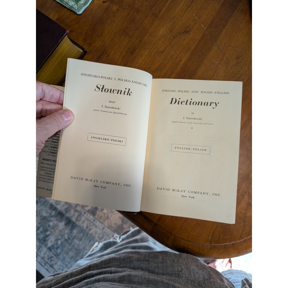 Vintage English-Polish Polish-English Dictionary J. Stanislawski David McKay Co - Picture 7 of 9